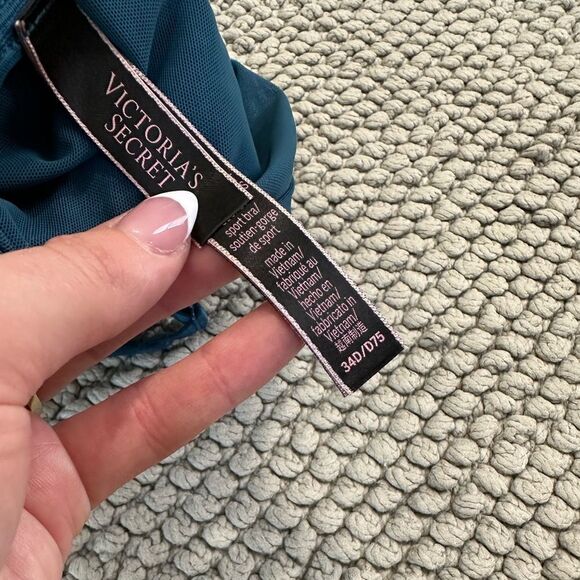 Victoria's Secret Blue Sports Bra with a Scoop Neckline - Picture 3 of 3